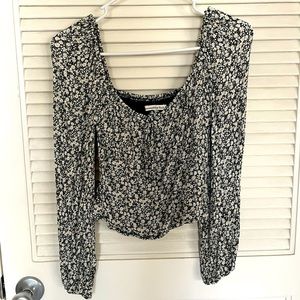 Abercrombie floral blouse small
